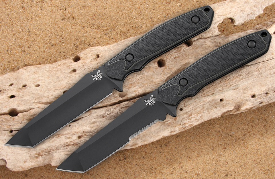 Benchmade Protagonist Tanto fixed tactical blades in blade with kydex sheaths